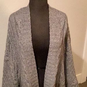 Caslon charcoal open cardigan.